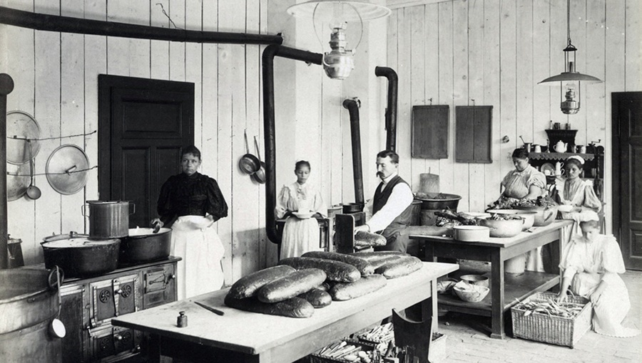 fortepan 1900 konyha