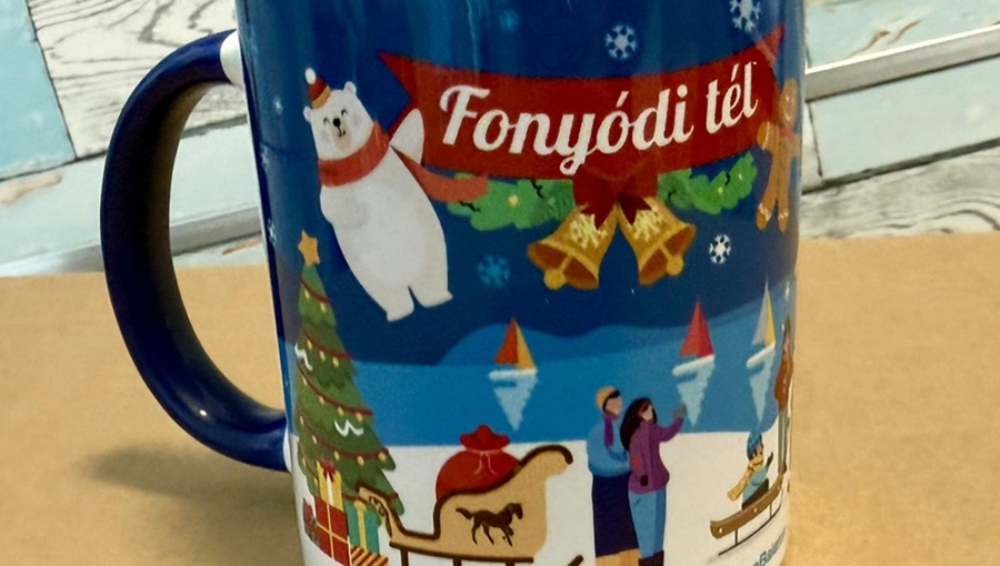 fonyódi tél bögre