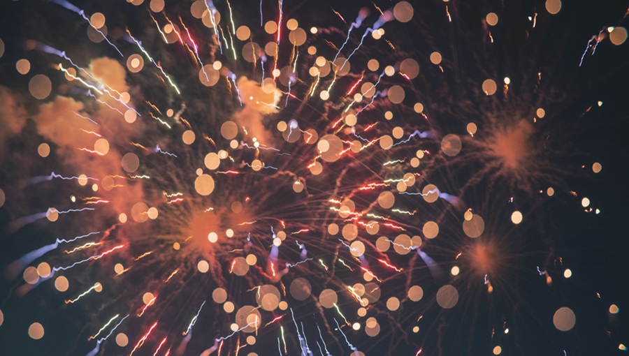 red fireworks